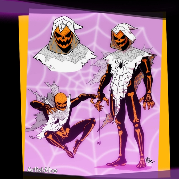 Halloween Skeleton Spiderman Cosplay Costume size L - Picture 4 of 4